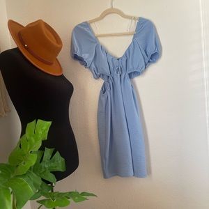 Love tree babydoll dress with cutouts